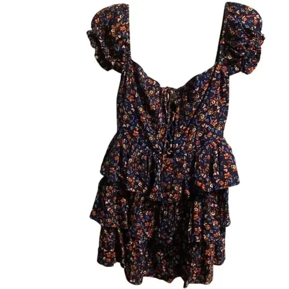Bardot Sonny Floral Mini Dress Size Large US 8 - Picture 9 of 13